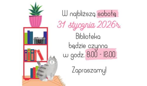Ilustracja artykułu: "Biblioteka zaprasza w sobotę"
