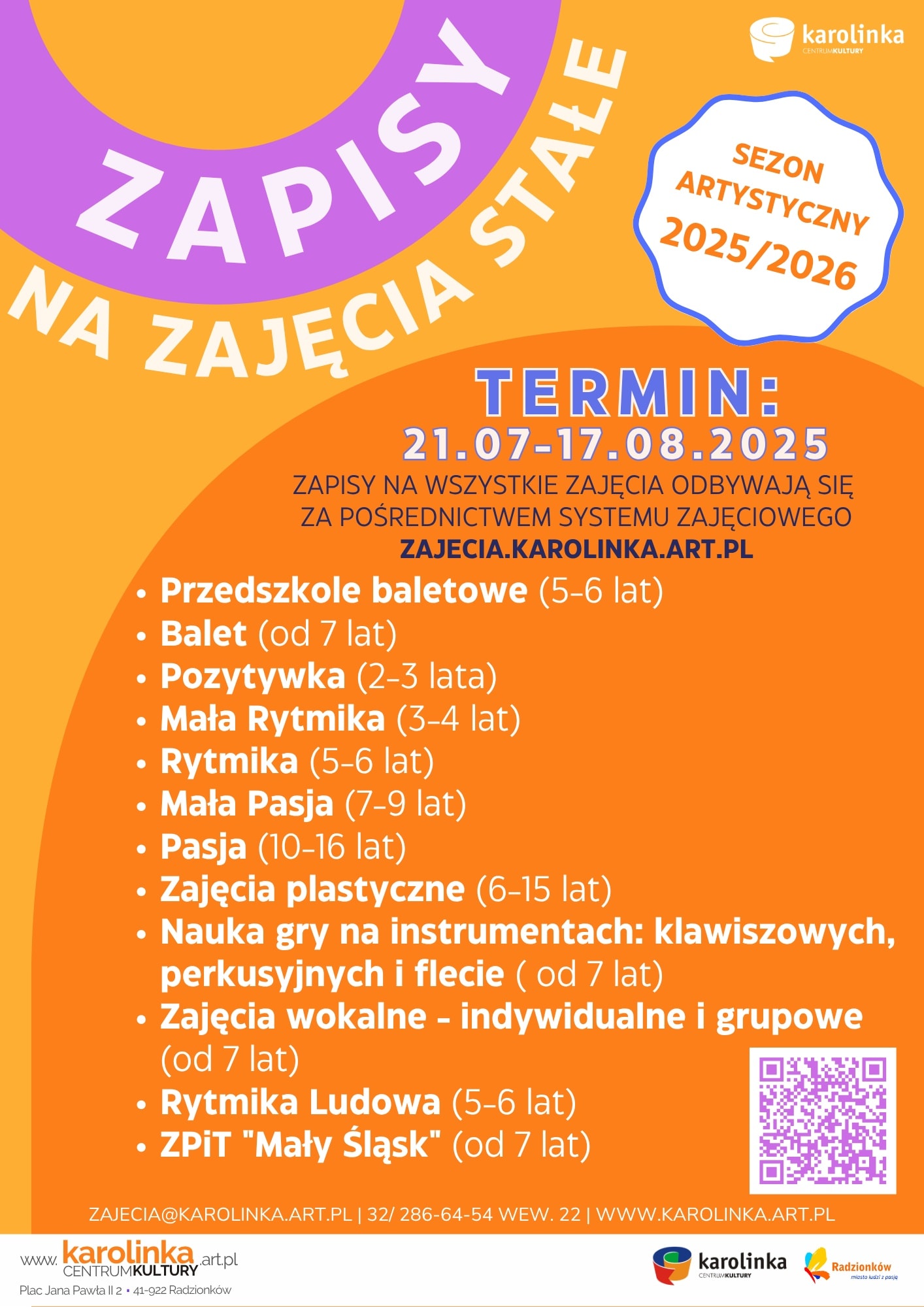 zajęcia stałe w CKK