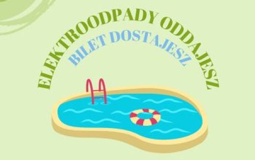 Ilustracja artykułu: "Wakacyjna zbiórka  – „Elektroodpady oddajesz – bilet dostajesz”"